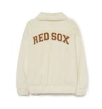  Áo Khoác Lông MLB Ecofur Varsity Jacket CLE Màu Trắng 3AFDVO236 
