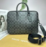  Túi Đeo Chéo Coach Liam Compact Brief In Signature Canvas CJ630 Màu Đen 