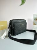  Túi Đeo Chéo Michael Kors MK Hudson Logo Crossbody Bag Màu Đen Logo 