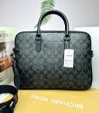  Túi Đeo Chéo Coach Liam Compact Brief In Signature Canvas CJ630 Màu Đen 