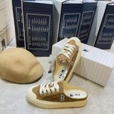  Giày Đạp Gót MLB PlayBall Corduroy Mule Brown 3AMUUD116-43BRS Màu Nâu 