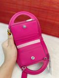  Túi Đeo Chéo Mini Coach Top Handle Card Case Màu Hồng CU319 