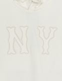  Áo Hoodie MLB Basic Coopers Logo Overfit Hoodie NEW YORK YANKEES 3AHDB0451-50CRS Màu Trắng 
