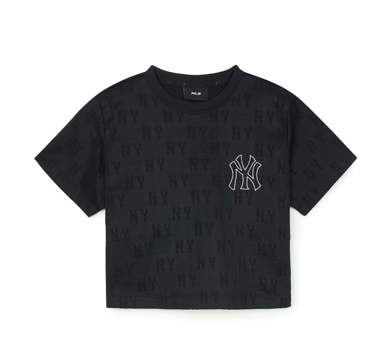 Áo Crop Top MLB Women`S Classic MONOGRAM Jacquard Crop T