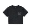 Áo Crop Top MLB Women`S Classic MONOGRAM Jacquard Crop T Shirts NEW YORK YANKEES 3FTSM0153-50BKS Màu Đen