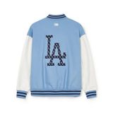  Áo Khoác Bomber MLB Public Wool Big Lux Varsity Jacket 3AJPV0541-07SBS Màu Xanh 