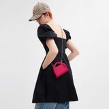  Túi Đeo Chéo Mini Coach Top Handle Card Case Màu Hồng CU319 