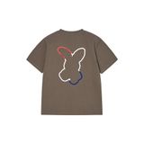  Áo Phông ADLV French Rabbit Silhouette Woman Màu Nâu Ca Cao 