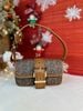 Túi Đeo Vai Michael Kors MK Colby Extra-Small Empire Monogram Shoulder Bag Màu Nâu Logo