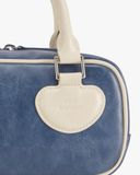  Túi Đeo Chéo FIND KAPOOR Heart Blockback 22 Crinkled - Blue Ivory Màu Xanh Kem 