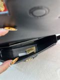  Túi Đeo Chéo Michael Kors MK Reed Small Leather Crossbody Bag Màu Đen Da Sần 