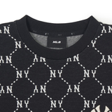  Áo Sweat MLB Jacquard Dia MonogramNew York Yankees Sweatshirts Màu Đen 3AMTM0141-50BKS 