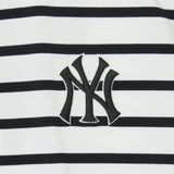  Áo Polo MLB cổ sọc Varsity New York Yankees ivory 3APQV0343-50IVS Màu Trắng 