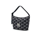  Túi Đeo Vai MLB Classic MONOGRAM Jacquard Hobo Bag NEW YORK YANKEES  3ABQM015N-50BKS Màu Đen 