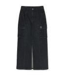  Chân Váy MLB Women`S Basic Cargo Denim Long Skirt NEW YORK YANKEES 3FDSB0251-50BKS 
