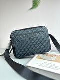  Túi Đeo Chéo Michael Kors MK Hudson Logo Crossbody Bag Màu Xanh Navy Logo 