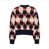  Áo Cardigan MLB Argyle Monogram Crop 3FKCY0124-50NYD Phối Màu 