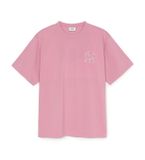  Áo Phông MLB Denimlike MONOGRAM Big Lux Over Fit T Shirts NEW YORK YANKEES 3ATSM0953-50PKP Màu Hồng 