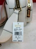  Túi Đeo Chéo Michael Kors MK Jet Set Medium Leather Crossbody Bag with Case for Apple Airpods Pro Màu Trắng 
