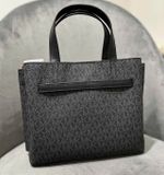  Túi Xách Michael Kors MK Emilia Small Logo Satchel Màu Đen Logo 
