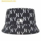  Mũ Bucket MLB Bucket Big Classic Monogram New York Yankees 3AHTM013N-50BKS Màu Đen 
