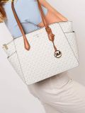 Túi Tote Michael Kors MK Marilyn Medium Tote Bag Màu trắng Logo 