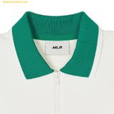  Đầm Polo MLB Classic Sports Tennis Short Sleeve LA Dodgers Dress - 3FOPV0443-07CRS Màu Trắng Kem 