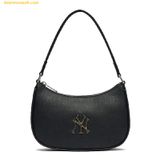  Túi Đeo Vai MLB Monogram Embo Hobo Bag New York Yankees Black 3ABQS022N-50BKS 