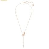  Dây cổ, dây chuyền SWAROVSKI Nice Y pendant Feather, White, Rose gold-tone plated - mã số 5663485 