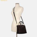  Túi Tote Coach Mollie Tote 25 In Signature Canvas - Nâu Logo 