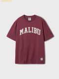  Áo Phông WHOAU California Patch T-shirt WHRAF2422U Màu Đỏ Nâu 