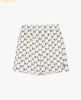 Quần short MLB unisex ống rộng lưng thun Classic Monogram Màu trắng 3ASMM0343