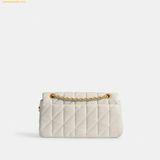  Túi Đeo Vai Coach Tabby 20 Quilted Chain Shoulder Bag CP149 Trắng Kem 