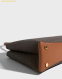  Túi Tote Michael Kors MK Ruthie Medium Signature Logo Tote Bag Màu Nâu Logo 