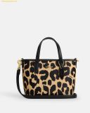  Túi Xách Coach City Mini Tote Bag With Leopard Print CW034 - Da beo 