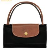  Túi Xách LongChamp Le Pliage Original Size S Handbag Black - Recycled Canvas 