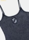  Áo Hai Dây Bad Blood Rusty Denim String Tank Blue - w-tnk25-009 