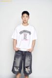  Áo Phông ADLV Blur Alien Short Sleeve T-Shirt Màu Trắng Kem 