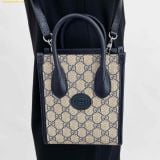  Túi Đeo Chéo Gucci Mini Tote Bag with Interlocking G – GG Supreme Canvas 