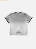  Áo Bad Blood Curved Logo Dusty Ringer T-Shirt - White w-tee25-052 