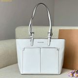  Túi Tote Michael Kors MK Jet Set Medium Tote Bag Màu Trắng 
