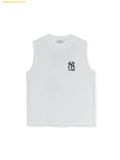  Áo Ba Lỗ MLB Basic Mega Logo Nashi T-Shirt New York Yankees - 3ATOB0253-50WHS - Trắng 