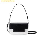  Túi Đeo Vai Find Kapoor Lia Bag 19 Crinkled White Black - SKU TDB19CW 