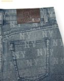  Chân Váy MLB Women’s Classic MONOGRAM Gradation Jacquard Denim Skirt NEW YORK YANKEES 3FDSM0453-50NYD 