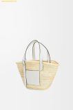  Túi Xách LOEWE Basket bag in palm leaf and calfskin Size M 