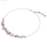 Dây cổ, dây chuyền Swarovski Gema necklace Mixed cuts, Multicolored, Rhodium plated 