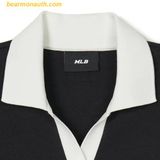  Dầm Polo Nữ MLB Varsity Lettering Pique One-Piece New York Yankees 3FOPV0143-50BKS Đen XS 