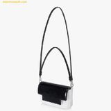  Túi Đeo Vai Find Kapoor Lia Bag 19 Crinkled White Black - SKU TDB19CW 