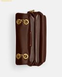  Túi Đeo Vai Coach Tabby 20 Quilted Chain Shoulder Bag CP149 Nâu Chocolate 