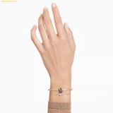  Vòng Đeo Tay, Lắc tay SWAROVSKI Swan bangle Swan, Black, Rose gold-tone plated, SKU: 5678048 